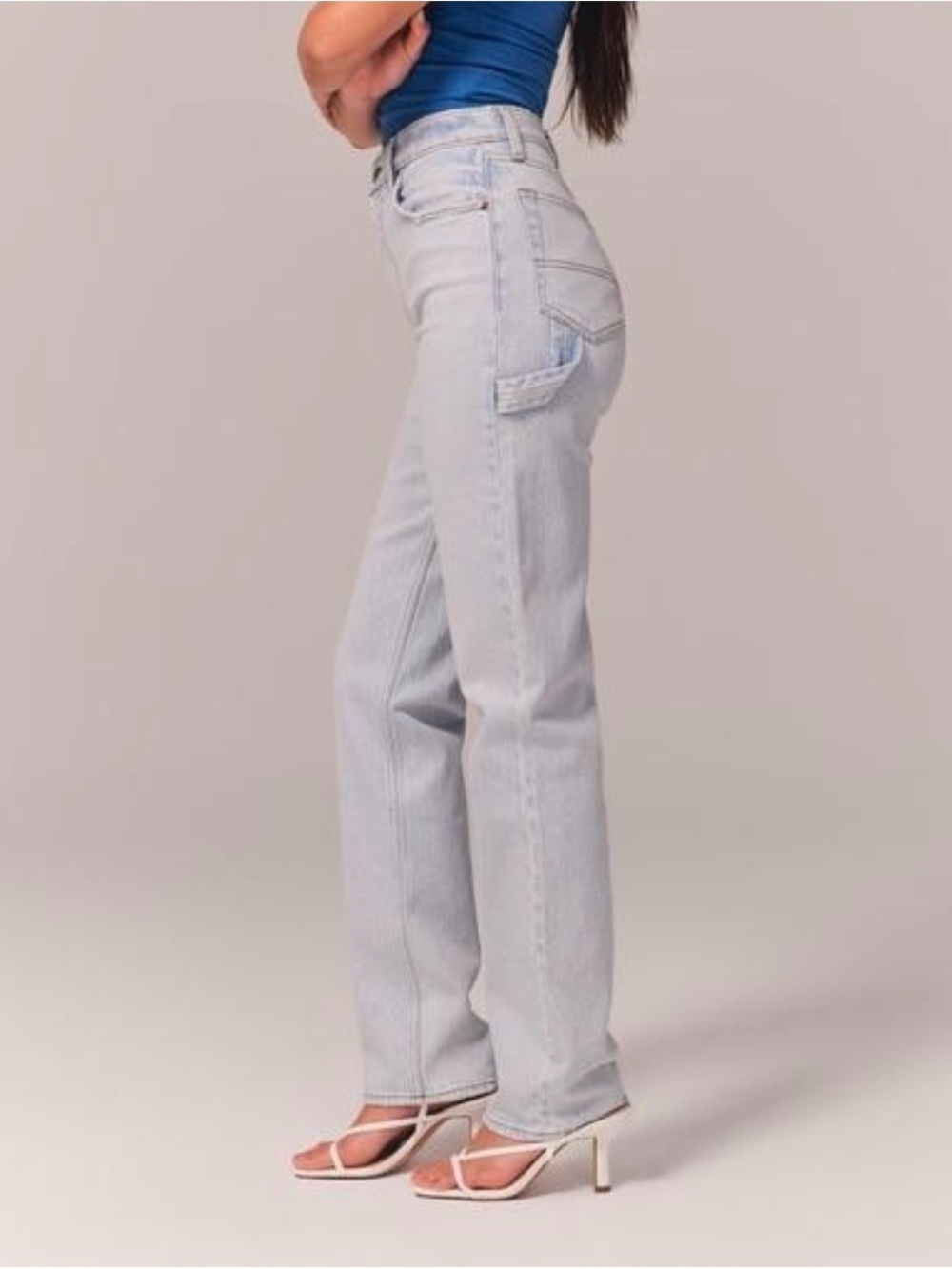 Abercrombie & Fitch 90s Straight ultra high rise carpenter Jeans